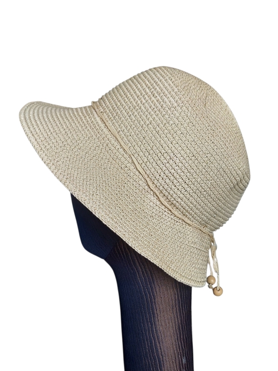 August Hats Packable Straw Sun Hat Beach Resort Cloche Bucket OSFM main image 8